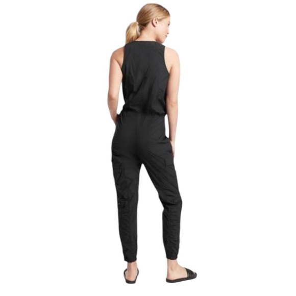 ATHLETA Canopy Parachute Lightweight Cargo Romper in Black Size 4 — So Comfy!!! - Picture 3 of 11